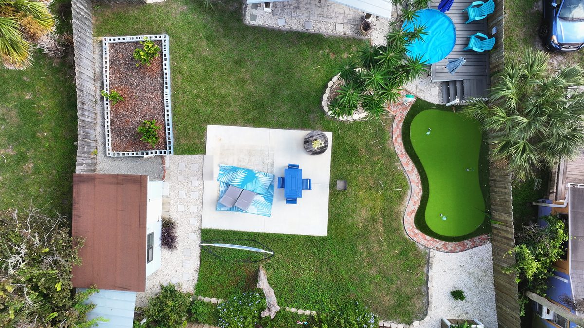 Aerial video still of a Florida property — example footage for a short social video edit